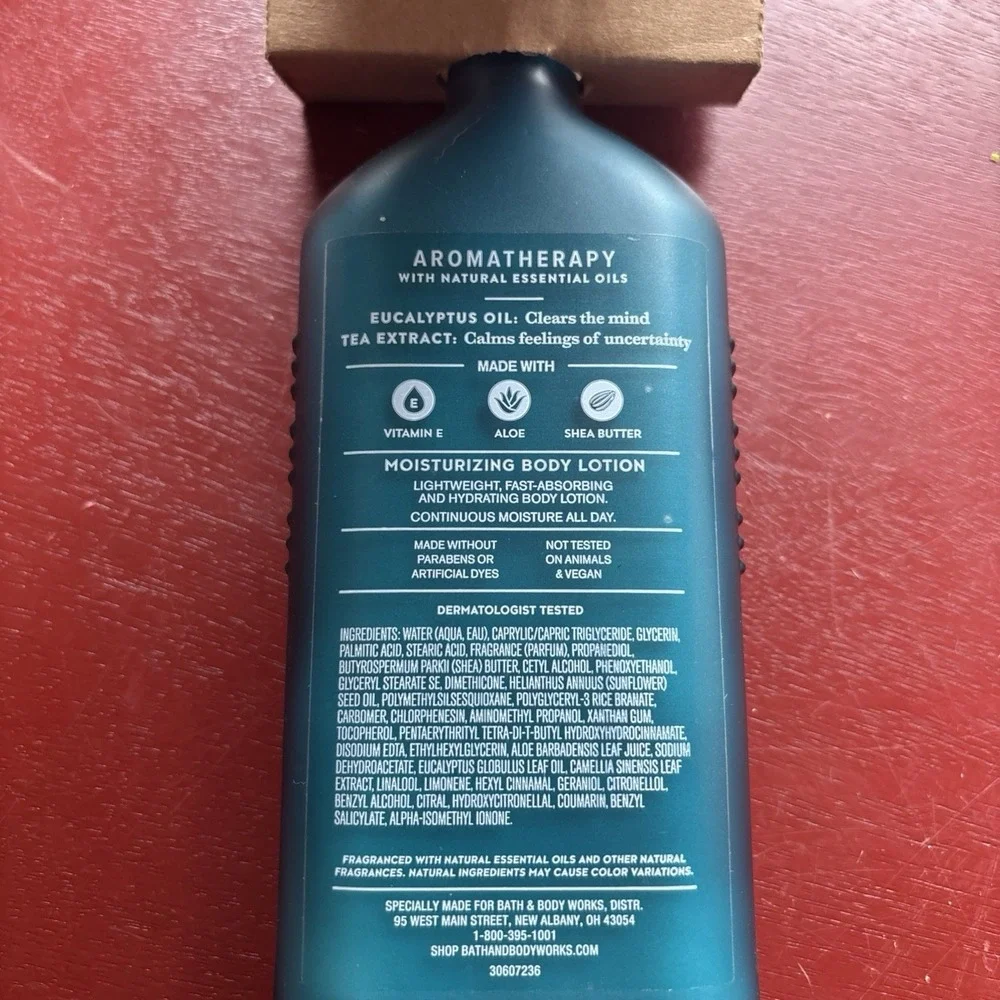 Bath & Body Works Stress Relief EUCALYPTUS & TEA Lotion Aromatherapy BBW RARE